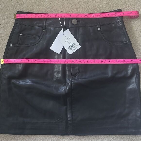 WALTER BAKER Alicia Leather Mini Skirt - Picture 7 of 8